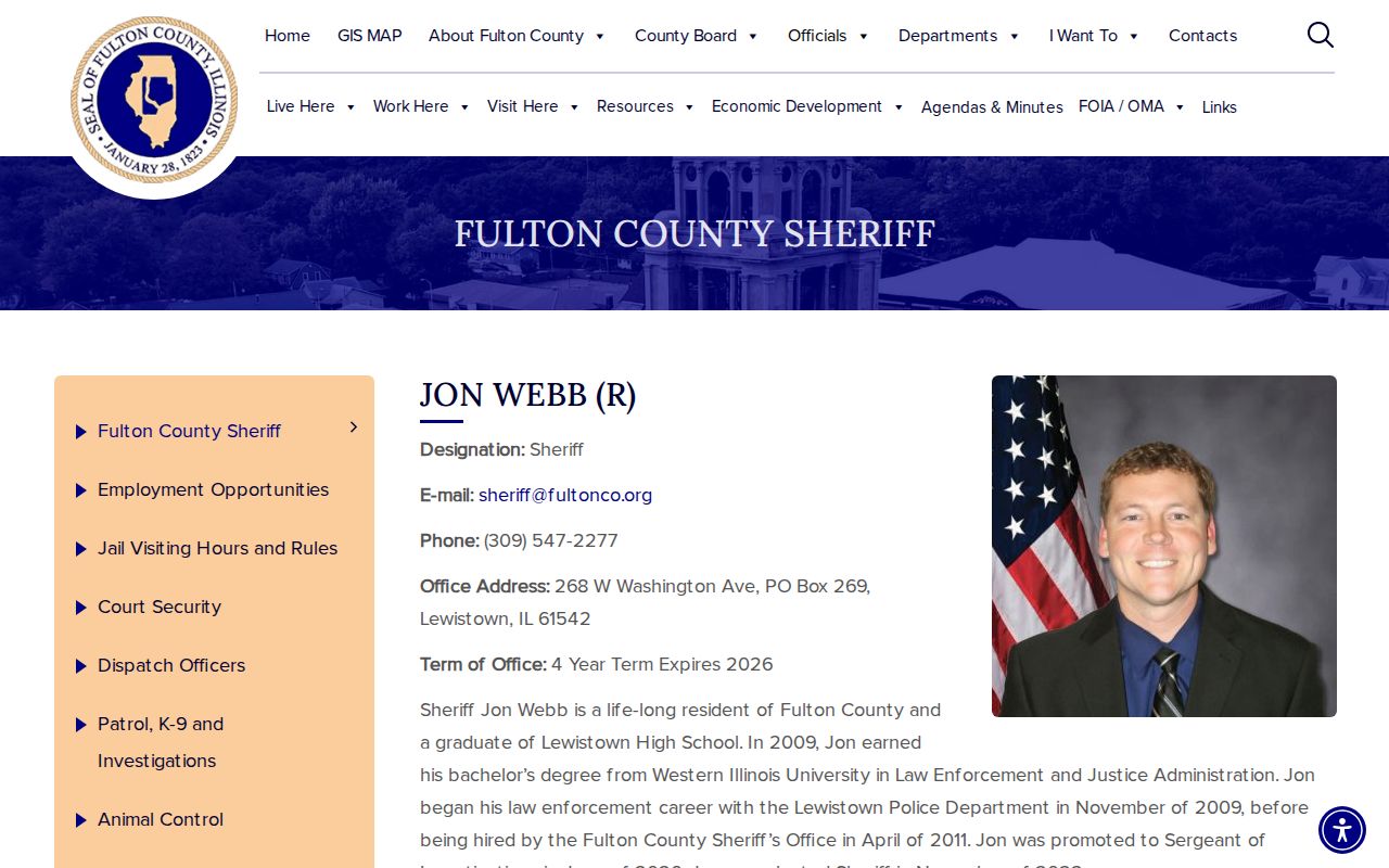 Fulton County Sheriff's official navigation for jail and booking record sources