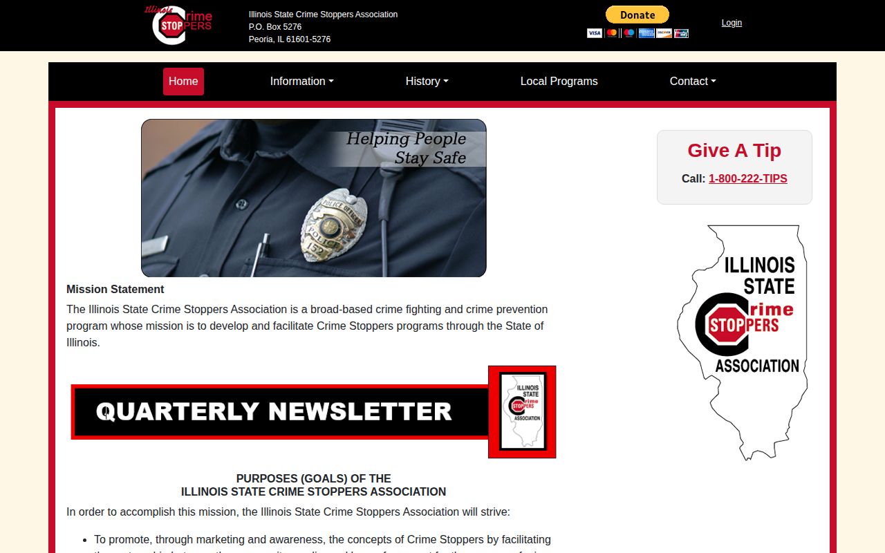 Illinois Crime Stoppers local tip resource for Fulton County information